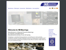 Tablet Screenshot of hb-bearings.com